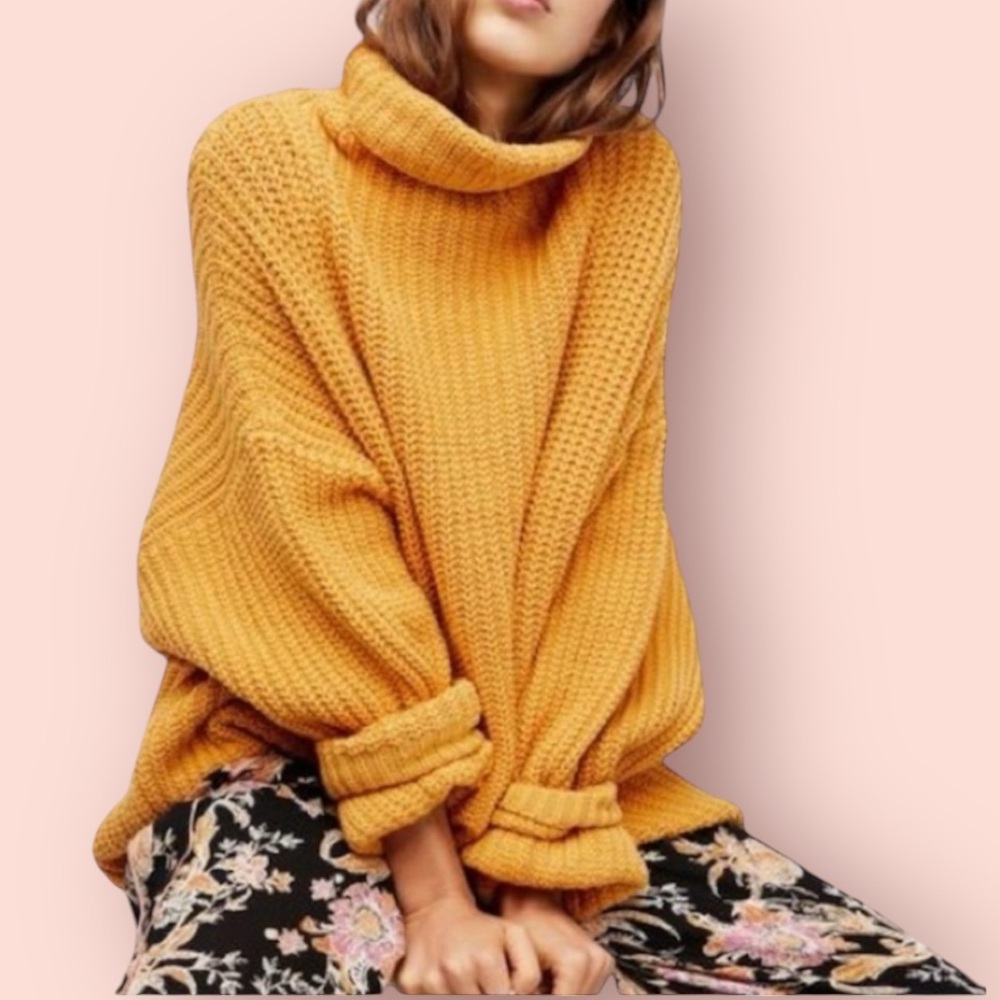 FREE PEOPLE Swim Too Deep Oversized Pullover Sweater